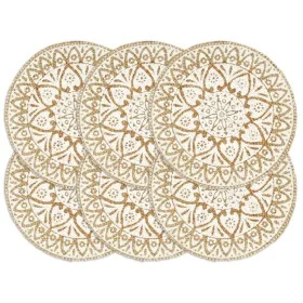 Runde Tischsets 6 Stück weiße Jute 38 cm von vidaXL, Tischsets - Ref: Foro24-133867, Preis: 26,35 €, Rabatt: %