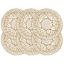 Manteles individuales redondos 6 uds yute blanco 38 cm de vidaXL, Manteles individuales - Ref: Foro24-133867, Precio: 26,67 €...