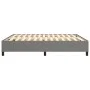 Estructura de cama de tela gris oscuro 160x200 cm de vidaXL, Camas y somieres - Ref: Foro24-3120871, Precio: 131,13 €, Descue...