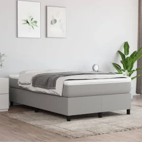 Estructura de cama de tela gris claro 120x200 cm de vidaXL, Camas y somieres - Ref: Foro24-3120846, Precio: 107,87 €, Descuen...