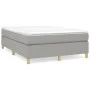 Light gray fabric bed frame 140x200 cm by vidaXL, Beds and slatted bases - Ref: Foro24-3120961, Price: 126,90 €, Discount: %