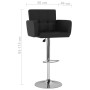Küchenbarhocker 2 Einheiten aus schwarzem Kunstleder von vidaXL, Küchenhocker - Ref: Foro24-323654, Preis: 167,14 €, Rabatt: %