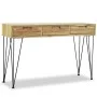 Solid teak console table 120x35x76 cm by vidaXL, Side tables - Ref: Foro24-244573, Price: 162,78 €, Discount: %