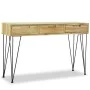 Solid teak console table 120x35x76 cm by vidaXL, Side tables - Ref: Foro24-244573, Price: 162,78 €, Discount: %