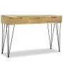Solid teak console table 120x35x76 cm by vidaXL, Side tables - Ref: Foro24-244573, Price: 162,78 €, Discount: %