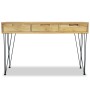 Solid teak console table 120x35x76 cm by vidaXL, Side tables - Ref: Foro24-244573, Price: 163,82 €, Discount: %