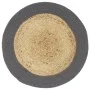 Mantel individual redondo 6 uds yute algodón natural gris 38cm de vidaXL, Manteles individuales - Ref: Foro24-133859, Precio:...