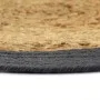 Round placemat 6 pcs jute natural cotton gray 38cm by vidaXL, Placemats - Ref: Foro24-133859, Price: 29,00 €, Discount: %