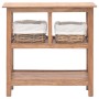 Mesa consola de madera maciza reciclada 69x28x70 cm de vidaXL, Mesas auxiliares - Ref: Foro24-244489, Precio: 208,12 €, Descu...