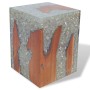 Hocker aus massivem Teakholz und Harzholz von vidaXL, Klapphocker und Stühle - Ref: Foro24-243468, Preis: 143,16 €, Rabatt: %