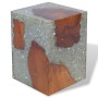 Hocker aus massivem Teakholz und Harzholz von vidaXL, Klapphocker und Stühle - Ref: Foro24-243468, Preis: 143,16 €, Rabatt: %
