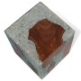 Solid teak and resin wood stool by vidaXL, Folding stools and chairs - Ref: Foro24-243468, Price: 143,16 €, Discount: %