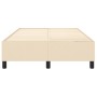 Cream fabric bed frame 120x200 cm by vidaXL, Beds and slatted bases - Ref: Foro24-3120851, Price: 120,65 €, Discount: %