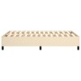 Cream fabric bed frame 120x200 cm by vidaXL, Beds and slatted bases - Ref: Foro24-3120851, Price: 120,65 €, Discount: %