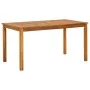 Gartentisch aus massivem Akazienholz, 140 x 80 x 74 cm von vidaXL, Gartentische - Ref: Foro24-42618, Preis: 173,01 €, Rabatt: %