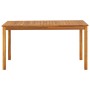 Solid acacia wood garden table 140x80x74 cm by vidaXL, Garden tables - Ref: Foro24-42618, Price: 185,05 €, Discount: %