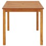 Solid acacia wood garden table 140x80x74 cm by vidaXL, Garden tables - Ref: Foro24-42618, Price: 185,05 €, Discount: %
