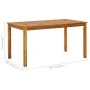 Gartentisch aus massivem Akazienholz, 140 x 80 x 74 cm von vidaXL, Gartentische - Ref: Foro24-42618, Preis: 173,01 €, Rabatt: %