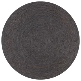 Alfombra de yute tejida a mano redonda gris 120 cm de vidaXL, Alfombras - Ref: Foro24-133666, Precio: 48,74 €, Descuento: %