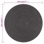 Gray Round Handwoven Jute Rug 120cm by vidaXL, Rugs - Ref: Foro24-133666, Price: 46,74 €, Discount: %
