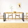 Mesa de comedor de madera maciza de mango rugosa 180 cm de vidaXL, Mesas de cocina y de comedor - Ref: Foro24-243997, Precio:...
