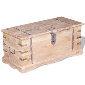 Baúl de almacenamiento de madera de acacia de vidaXL, Baúles de almacenamiento - Ref: Foro24-244053, Precio: 265,45 €, Descue...