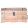 Baúl de almacenamiento de madera de acacia
