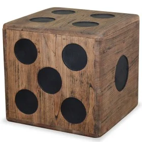 Mindi wooden dice design storage box 40x40x40 cm by vidaXL, Storage trunks - Ref: Foro24-244559, Price: 152,05 €, Discount: %