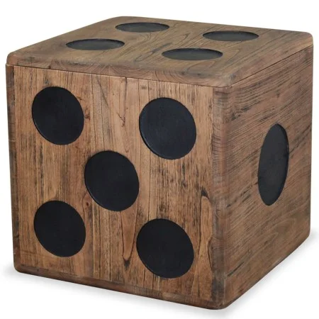 Mindi wooden dice design storage box 40x40x40 cm by vidaXL, Storage trunks - Ref: Foro24-244559, Price: 152,05 €, Discount: %