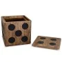 Mindi wooden dice design storage box 40x40x40 cm by vidaXL, Storage trunks - Ref: Foro24-244559, Price: 152,05 €, Discount: %