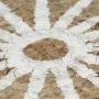 Alfombra de yute tejida a mano con estampado blanco 150 cm von vidaXL, Teppiche - Ref: Foro24-133697, Preis: 66,09 €, Rabatt: %