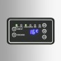 Máquina de hacer cubitos de hielo plateada 45 kg/24 h