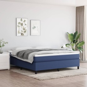 Blauer Stoffbettrahmen 160x200 cm von vidaXL, Betten und Lattenroste - Ref: Foro24-3120876, Preis: 118,76 €, Rabatt: %