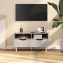Mueble de TV madera de ingeniería gris hormigón 90x40x48,5 cm