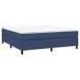 Estructura de cama de tela azul 160x200 cm de vidaXL, Camas y somieres - Ref: Foro24-3120876, Precio: 118,66 €, Descuento: %