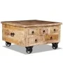 Couchtisch aus rauem Mangoholz, 70 x 70 x 40 cm von vidaXL, Couchtisch - Ref: Foro24-243979, Preis: 303,12 €, Rabatt: %