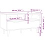 Mueble de TV madera de ingeniería gris hormigón 90x40x48,5 cm
