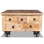 Rough mango wood coffee table 70x70x40 cm by vidaXL, Coffee table - Ref: Foro24-243979, Price: 221,32 €, Discount: %