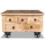 Rough mango wood coffee table 70x70x40 cm by vidaXL, Coffee table - Ref: Foro24-243979, Price: 303,12 €, Discount: %