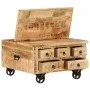 Rough mango wood coffee table 70x70x40 cm by vidaXL, Coffee table - Ref: Foro24-243979, Price: 303,12 €, Discount: %