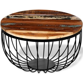 Couchtisch aus recyceltem Massivholz von vidaXL, Couchtisch - Ref: Foro24-244230, Preis: 125,66 €, Rabatt: %