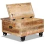 Rough mango wood coffee table 70x70x40 cm by vidaXL, Coffee table - Ref: Foro24-243979, Price: 303,12 €, Discount: %