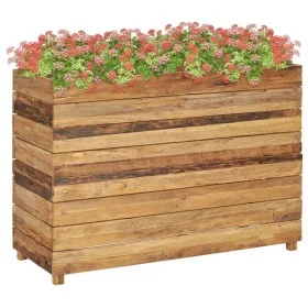 Hochbeet aus recyceltem Teakholz und Stahl, 100 x 40 x 72 cm von vidaXL, Töpfe und Pflanzgefäße - Ref: Foro24-47428, Preis: 2...