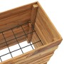Hochbeet aus recyceltem Teakholz und Stahl, 100 x 40 x 72 cm von vidaXL, Töpfe und Pflanzgefäße - Ref: Foro24-47428, Preis: 2...