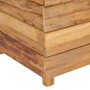 Hochbeet aus recyceltem Teakholz und Stahl, 100 x 40 x 72 cm von vidaXL, Töpfe und Pflanzgefäße - Ref: Foro24-47428, Preis: 2...