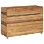 Hochbeet aus recyceltem Teakholz und Stahl, 100 x 40 x 72 cm von vidaXL, Töpfe und Pflanzgefäße - Ref: Foro24-47428, Preis: 2...