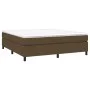 Dark brown fabric bed frame 180x200 cm by vidaXL, Beds and slatted bases - Ref: Foro24-3120881, Price: 132,63 €, Discount: %
