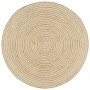 Handwoven jute rug white spiral design 90 cm by vidaXL, Rugs - Ref: Foro24-133716, Price: 33,35 €, Discount: %