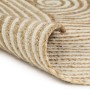 Handwoven jute rug white spiral design 90 cm by vidaXL, Rugs - Ref: Foro24-133716, Price: 33,35 €, Discount: %