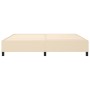 Box spring bed frame cream fabric 200x200 cm by vidaXL, Beds and slatted bases - Ref: Foro24-3120891, Price: 128,15 €, Discou...